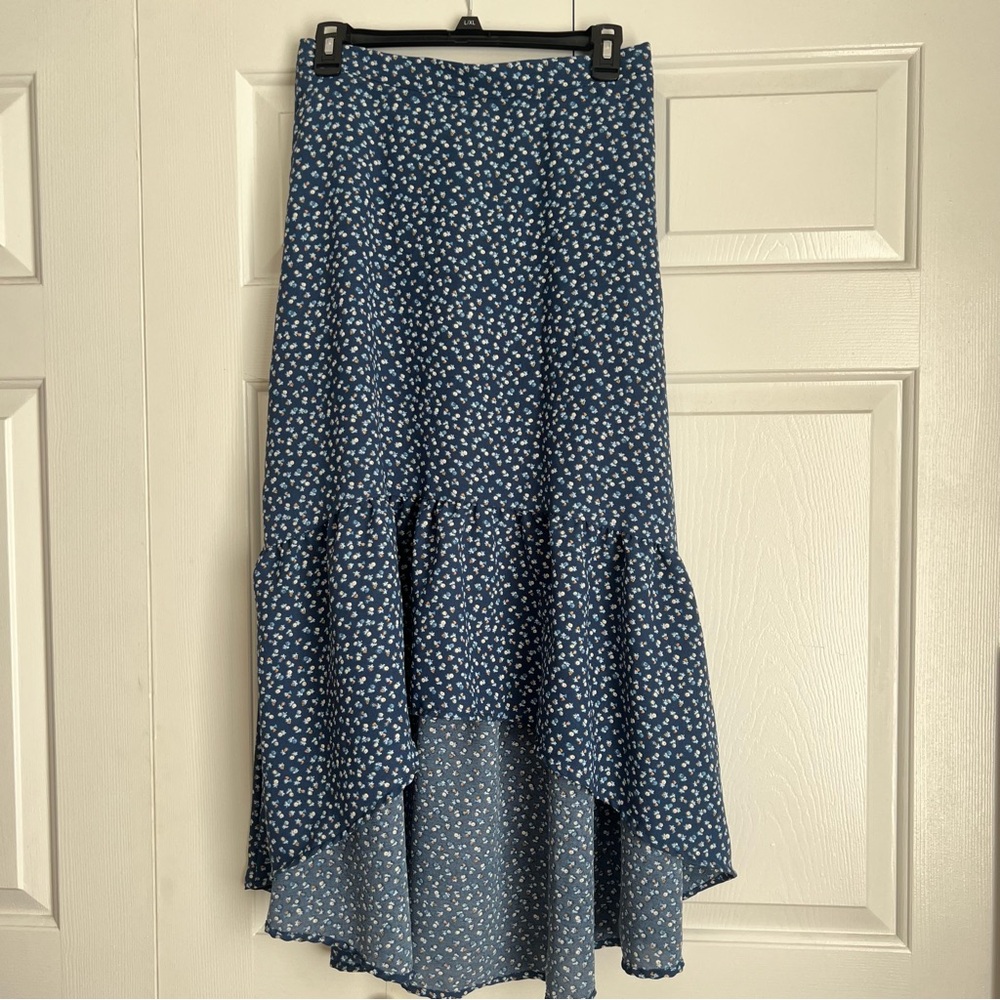 Originality (Dry Goods Brand) high-low blue skirt size medium